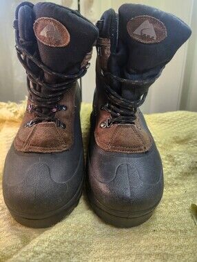 Ozark Trail Brown and Black Waterproof Hiking Boots